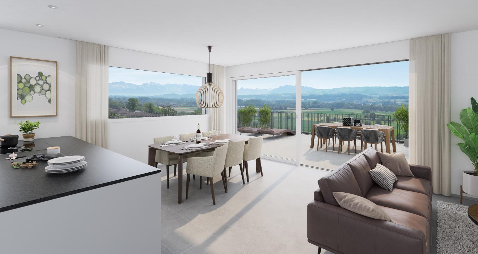 4.5 Zimmer Wohnung Parterre (Bezug ab 1. April 2027) - Wohnung 7