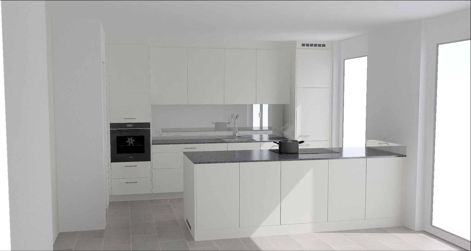 3.5 Zimmer Wohnung Parterre (Bezug ab 1. April 2027) - Wohnung 1